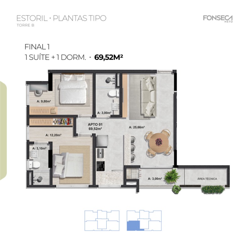 Apartamento à venda com 2 quartos, 68m² - Foto 23