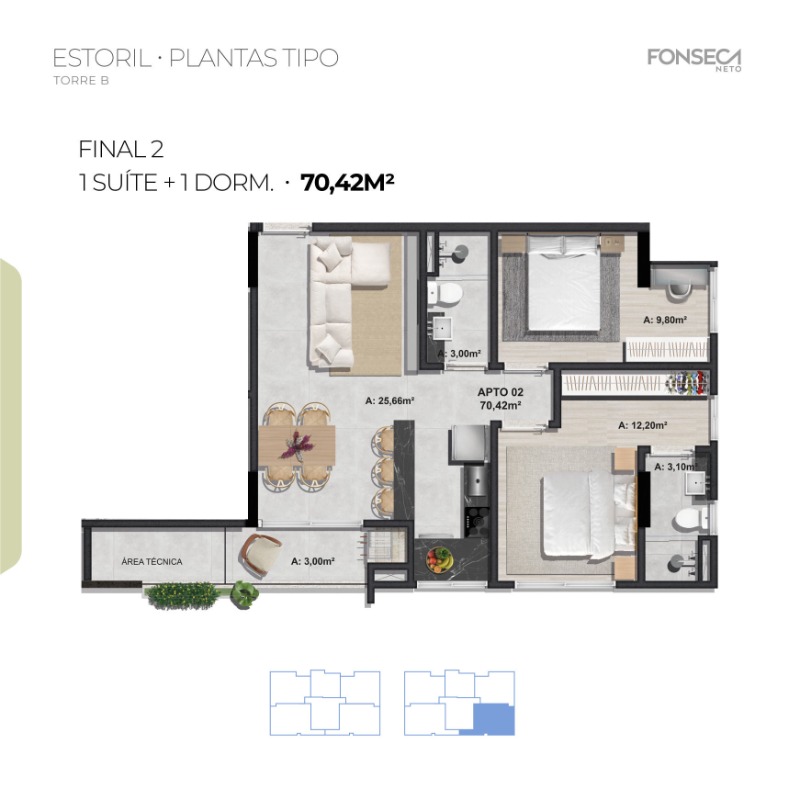 Apartamento à venda com 2 quartos, 68m² - Foto 24