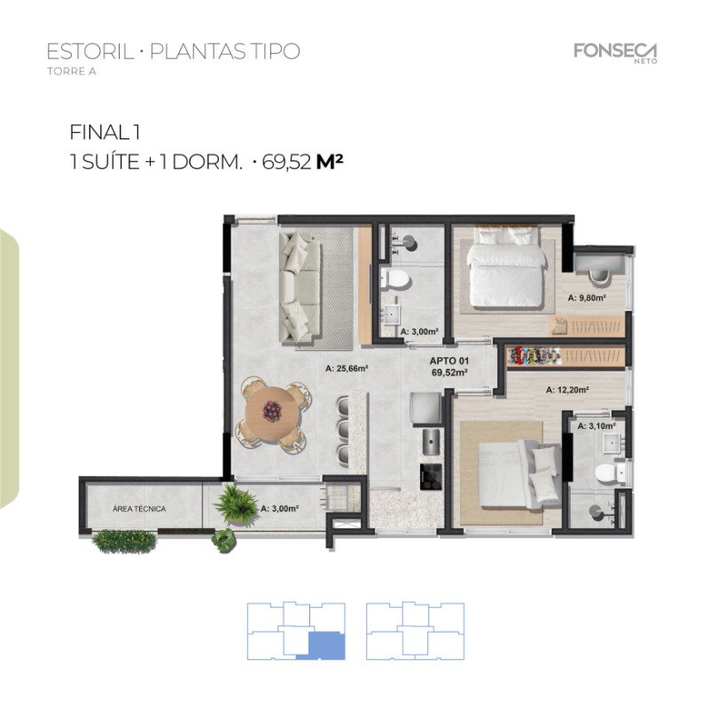 Apartamento à venda com 2 quartos, 68m² - Foto 18