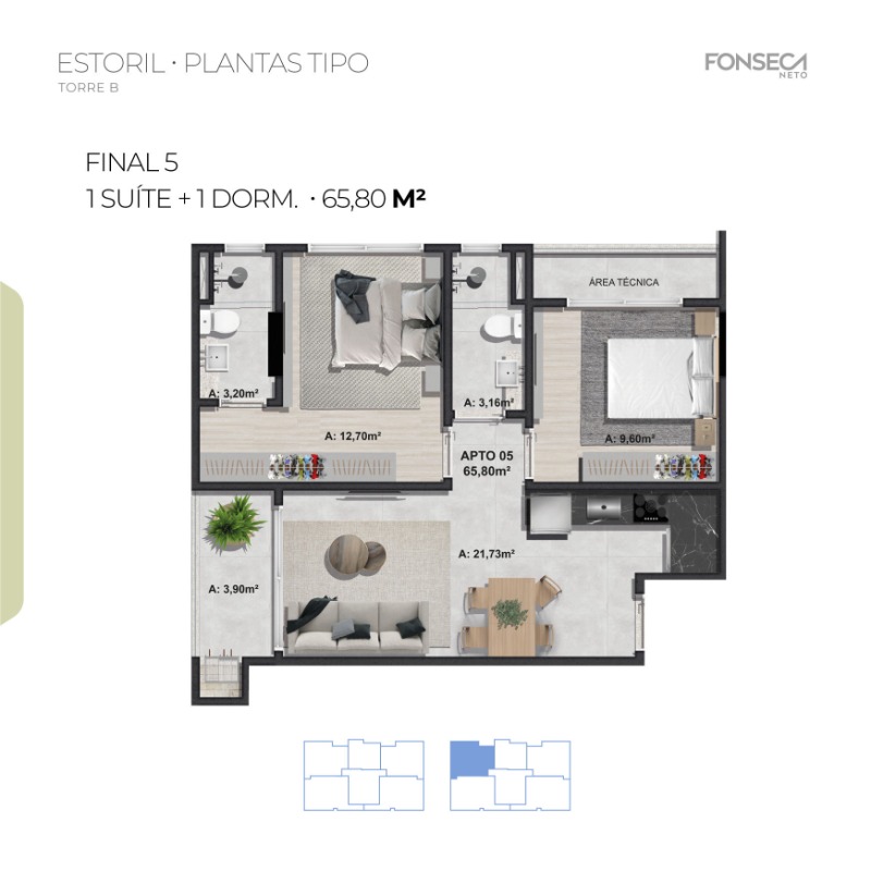 Apartamento à venda com 2 quartos, 68m² - Foto 27