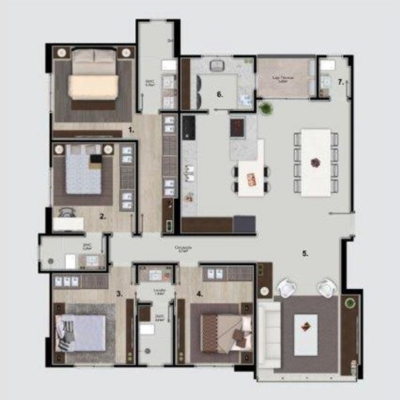 Apartamento à venda com 4 quartos, 149m² - Foto 10