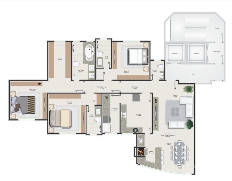 Apartamento, 3 quartos, 115 m² - Foto 31