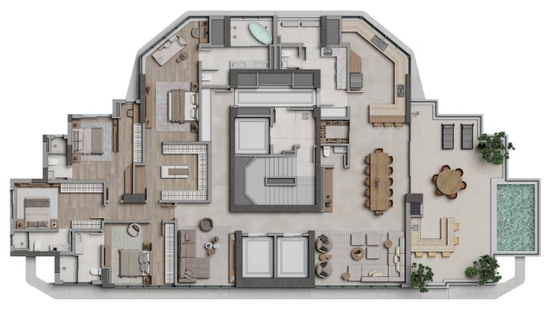 Apartamento à venda com 4 quartos, 182m² - Foto 25