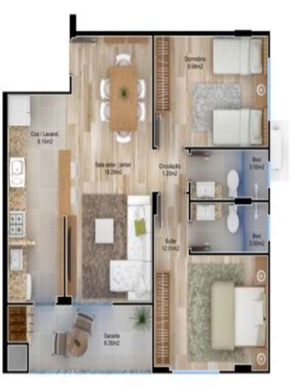 Apartamento à venda com 2 quartos, 70m² - Foto 20