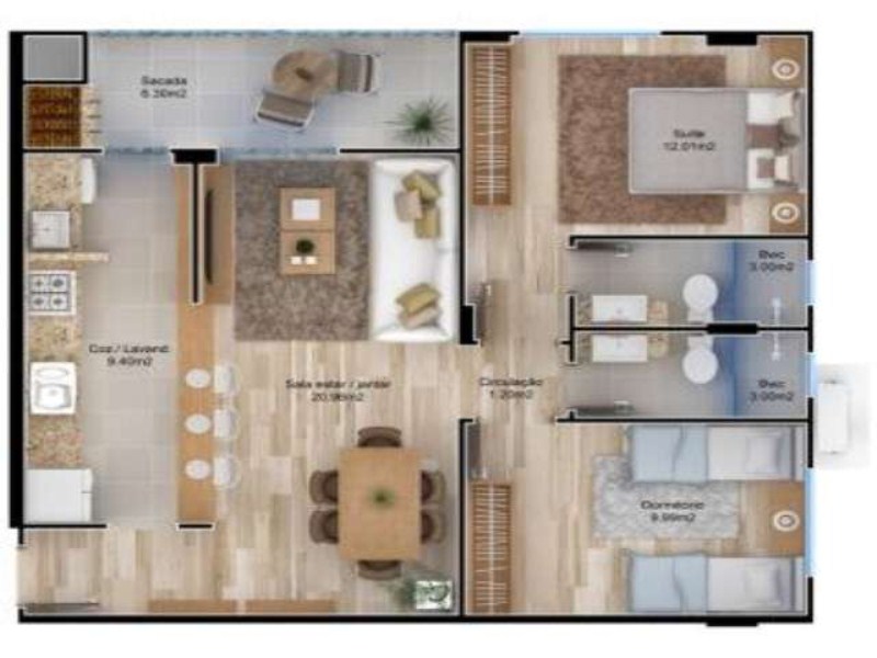 Apartamento à venda com 2 quartos, 70m² - Foto 18