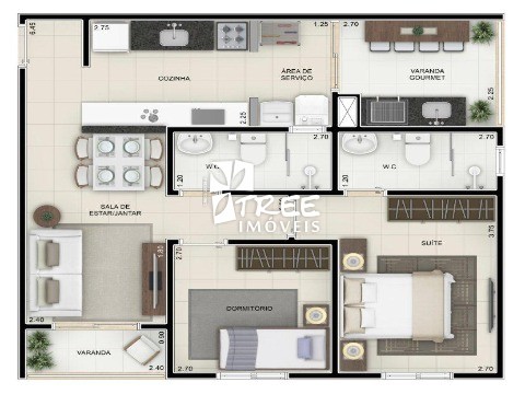 Apartamento à venda com 2 quartos, 51m² - Foto 16