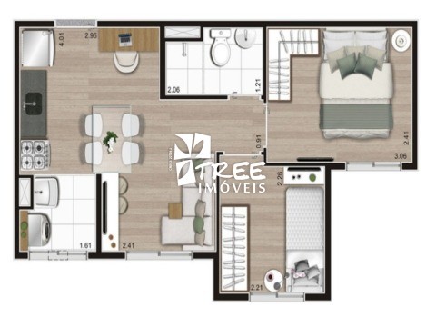 Apartamento à venda com 2 quartos, 35m² - Foto 4