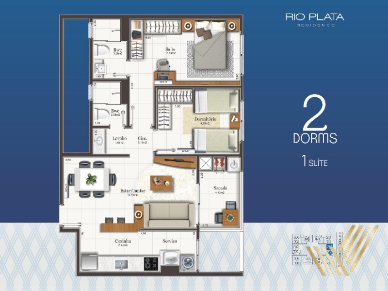 Apartamento à venda com 2 quartos, 71m² - Foto 8