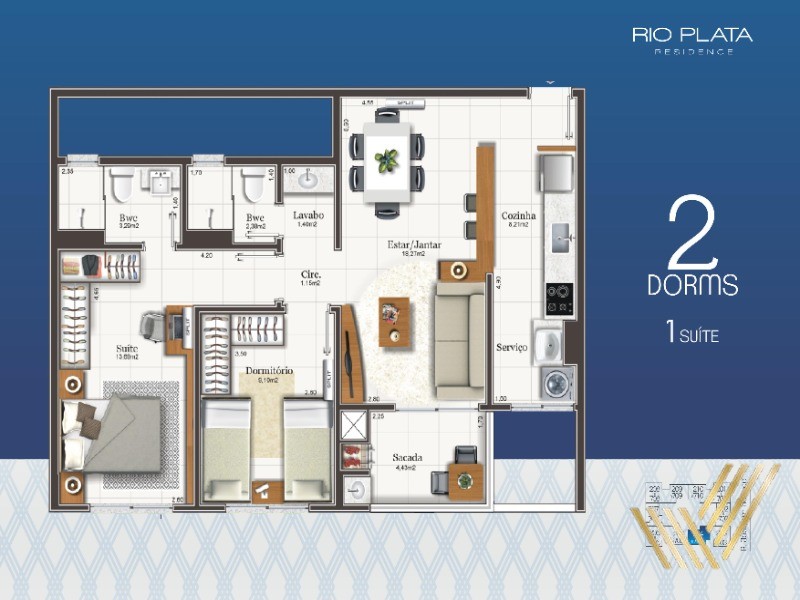 Apartamento à venda com 2 quartos, 71m² - Foto 9