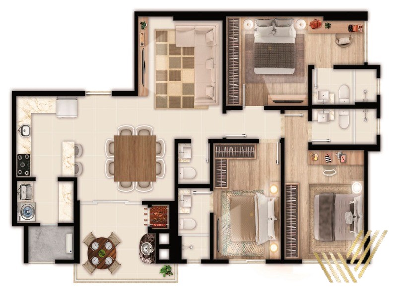 Apartamento, 2 quartos, 88 m² - Foto 16