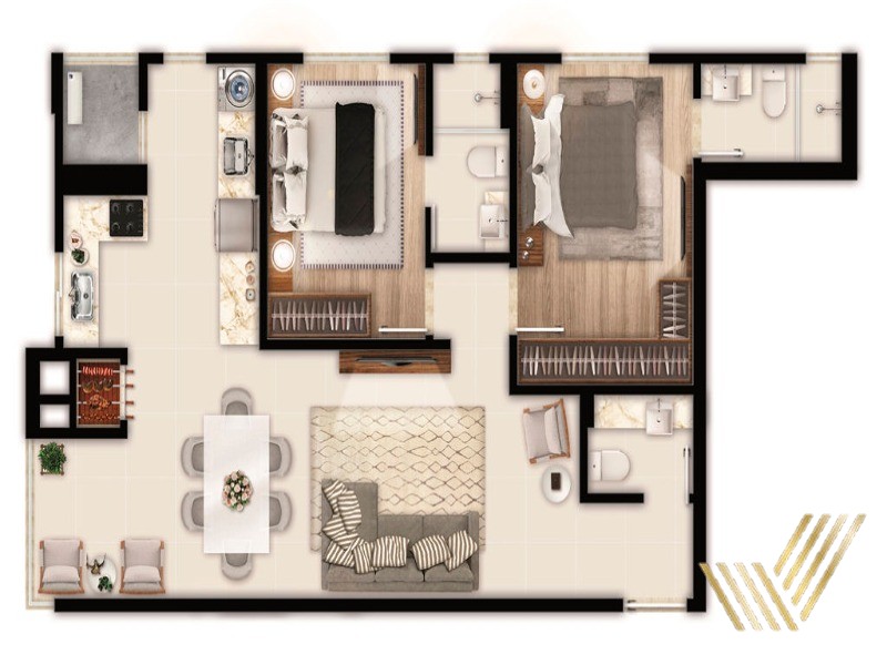 Apartamento, 2 quartos, 88 m² - Foto 19