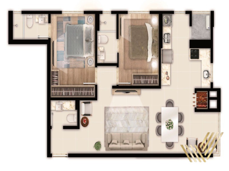 Apartamento, 2 quartos, 88 m² - Foto 18