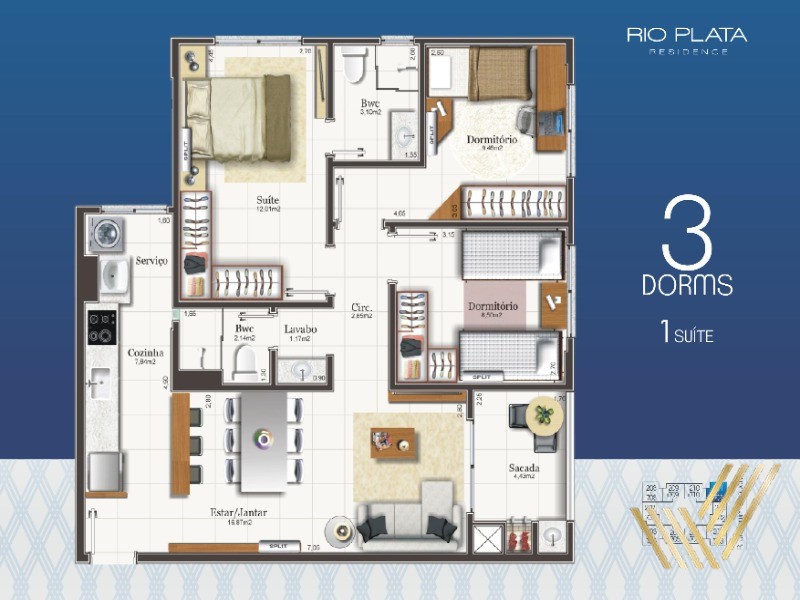 Apartamento à venda com 3 quartos, 85m² - Foto 8