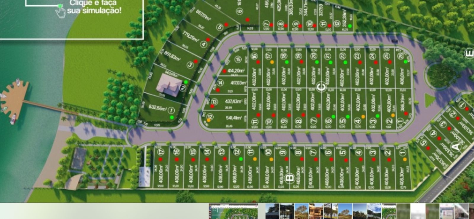 LOTE À VENDA EM EXCELENTE LOCALIZACÃO EM FRENTE A REPRESA NO CONDOMINIO PORTAL DO LAGO 1 EM RIFAINA/SP - Lote com 408 m