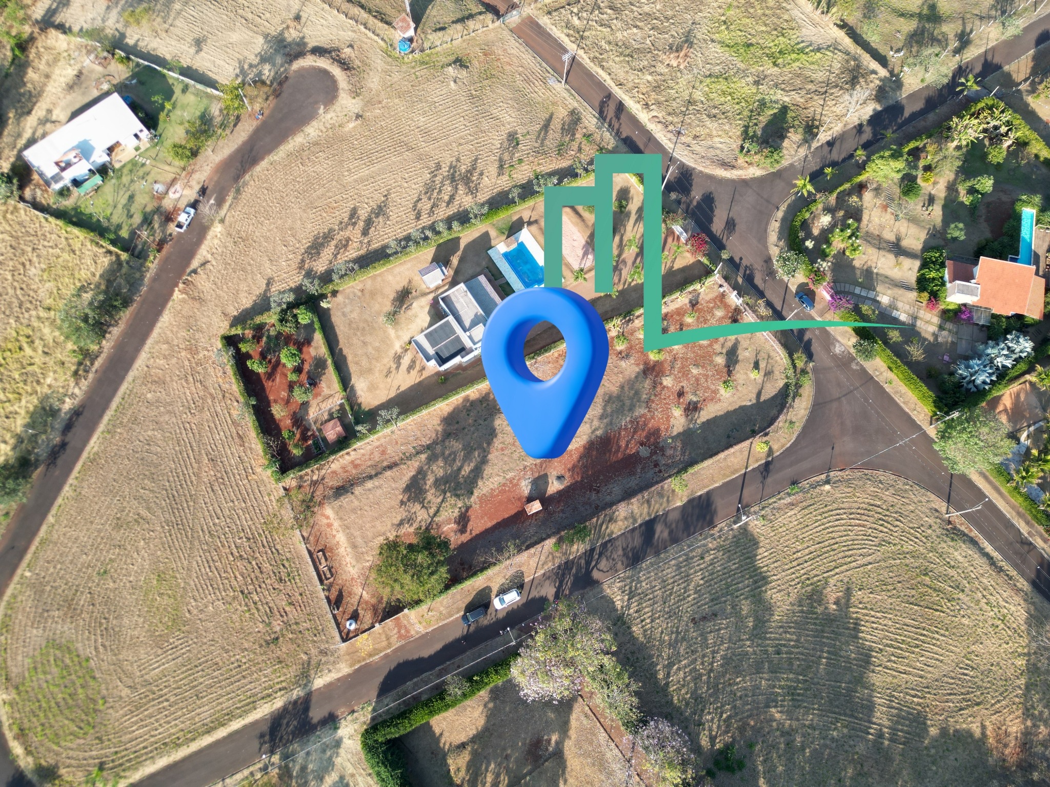 EXCELENTE LOTE NO RESIDENCIAL VILLAGGIO SAN RAFAELLO EM FRANCA/SP  - Lote de esquina - Todo cercado  - Portão de garagem