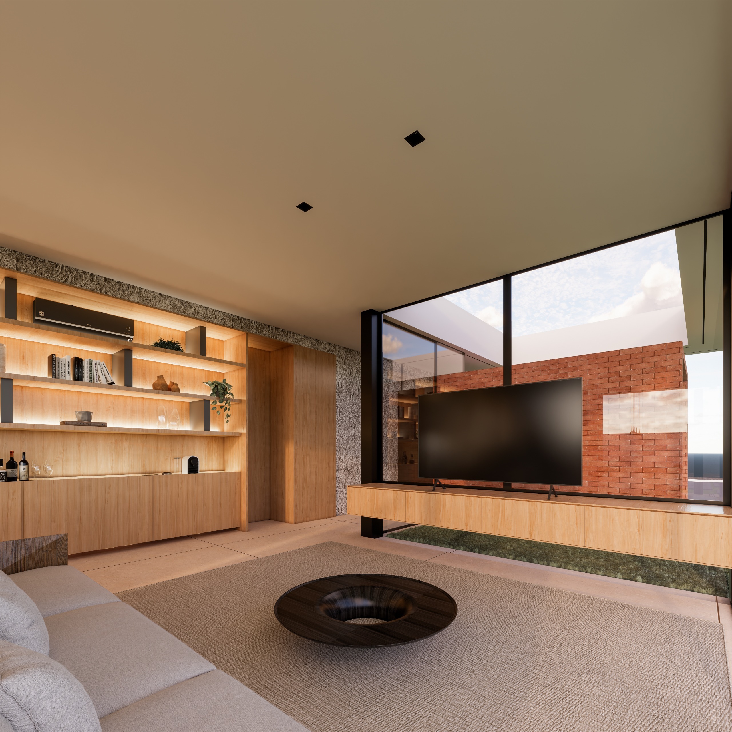 LINDA E EXCLUSIVA RESIDÊNCIA TÉRREA COM UM PROJETO TOTALMENTE DIFERENCIADO E EM UM LOTE COM POSIÇÃO PRIVILEGIADA NO COND — foto 5