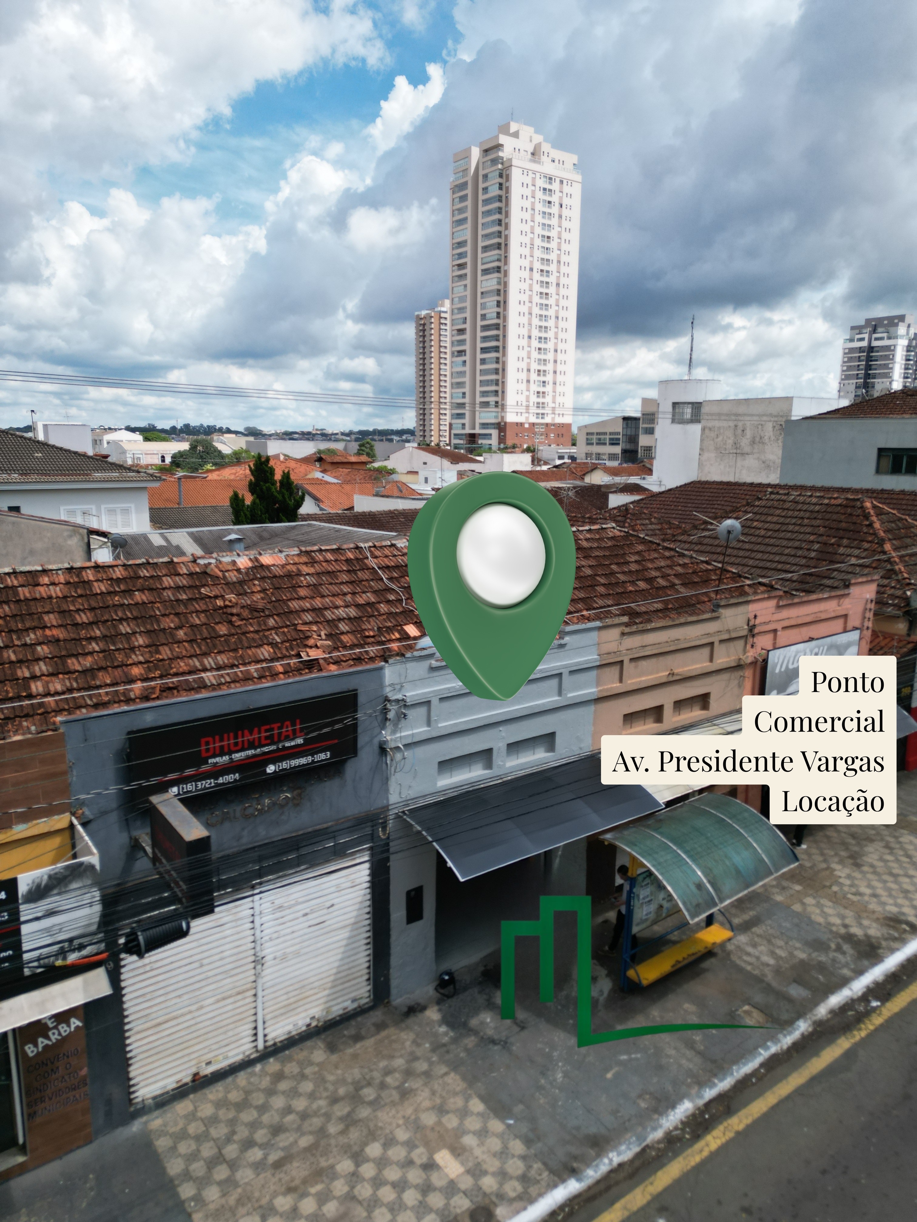 EXCELENTE PONTO COMERCIAL DISPONIVEL PARA LOCAÇÃO EM ÁREA NOBRE DE FRANCA/SP NA AVENIDA PRESIDENTE VARGAS PRÓXIMO AO SUPERMERCADO SÃO PAULO