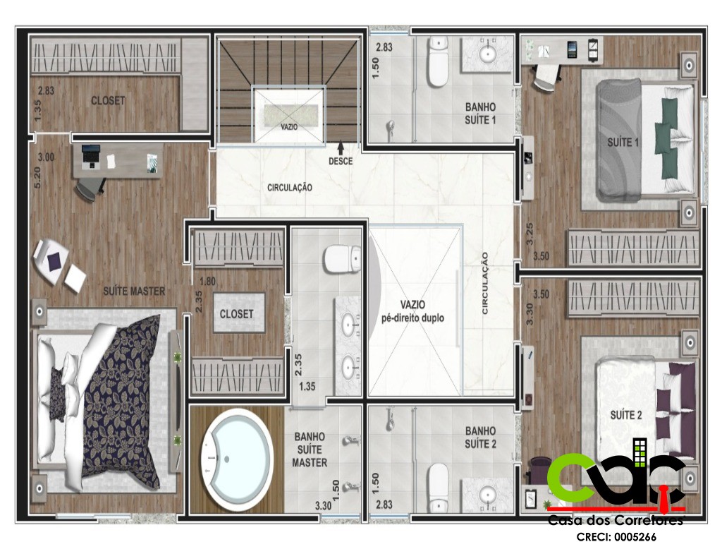 Apartamento à venda com 3 quartos, 190m² - Foto 9