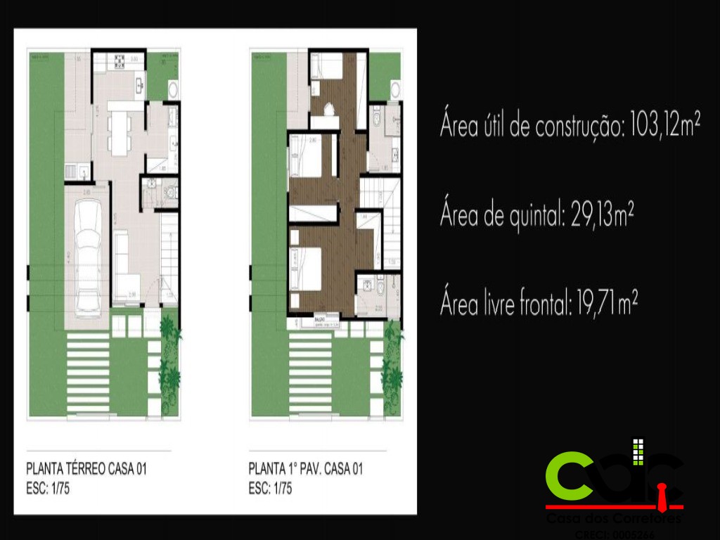 Casa à venda com 3 quartos, 97m² - Foto 2