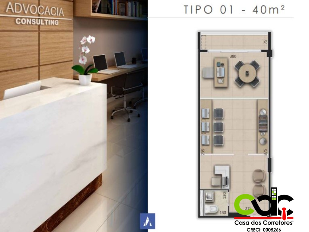 Conjunto Comercial-Sala à venda com 2 quartos, 40m² - Foto 6