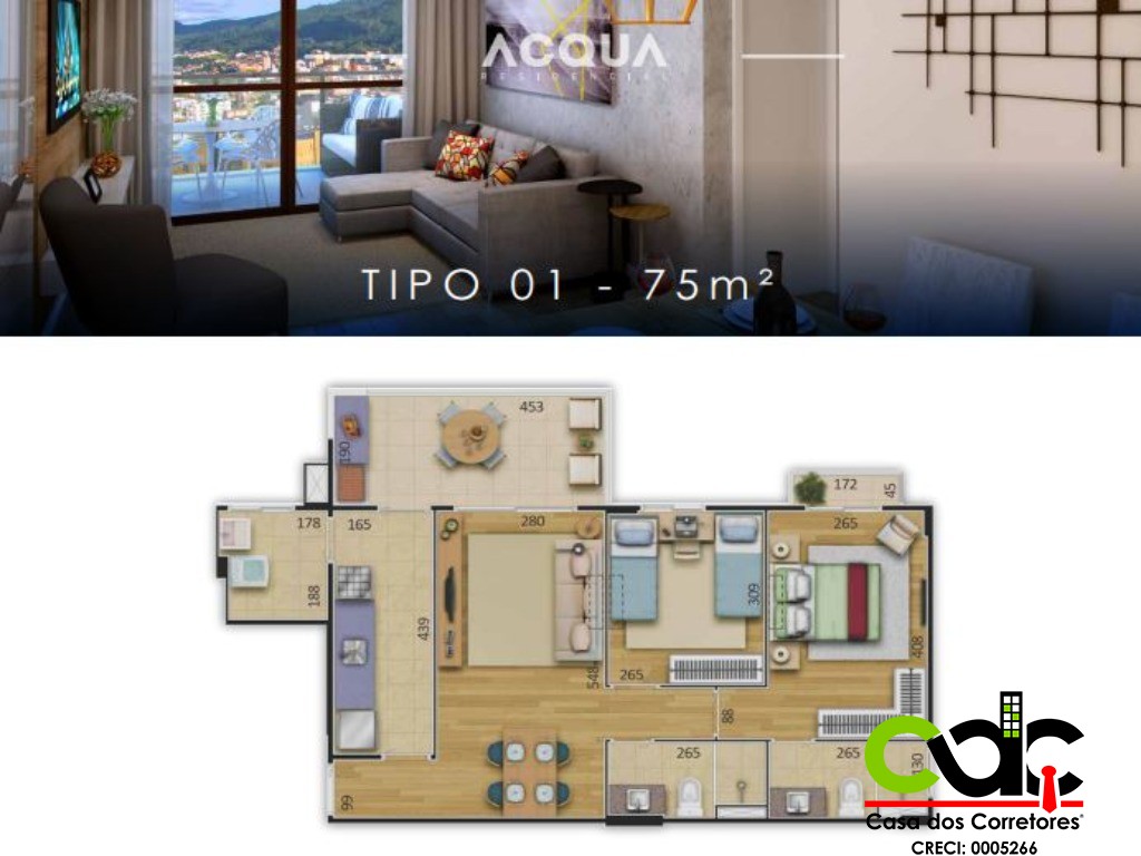 Apartamento à venda com 2 quartos, 75m² - Foto 4