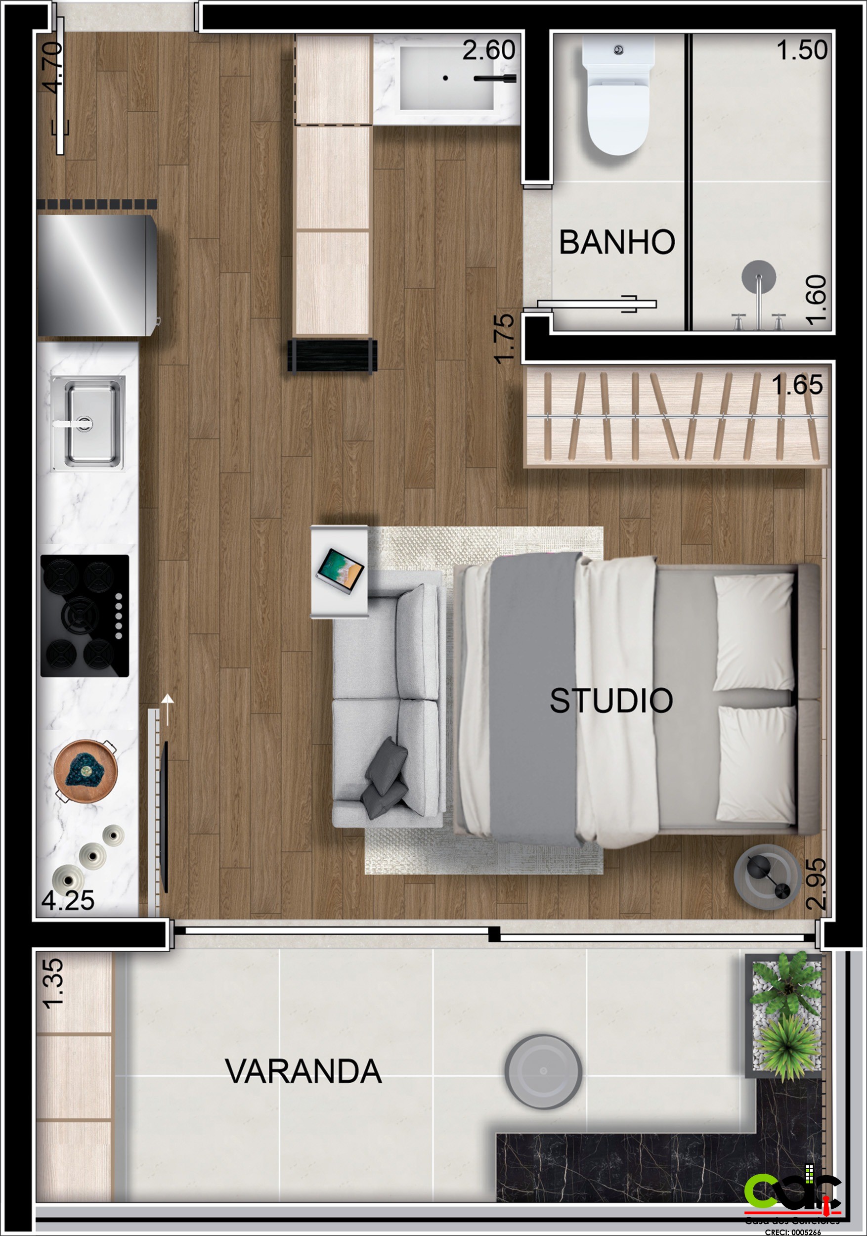 Apartamento à venda com 1 quarto, 28m² - Foto 15