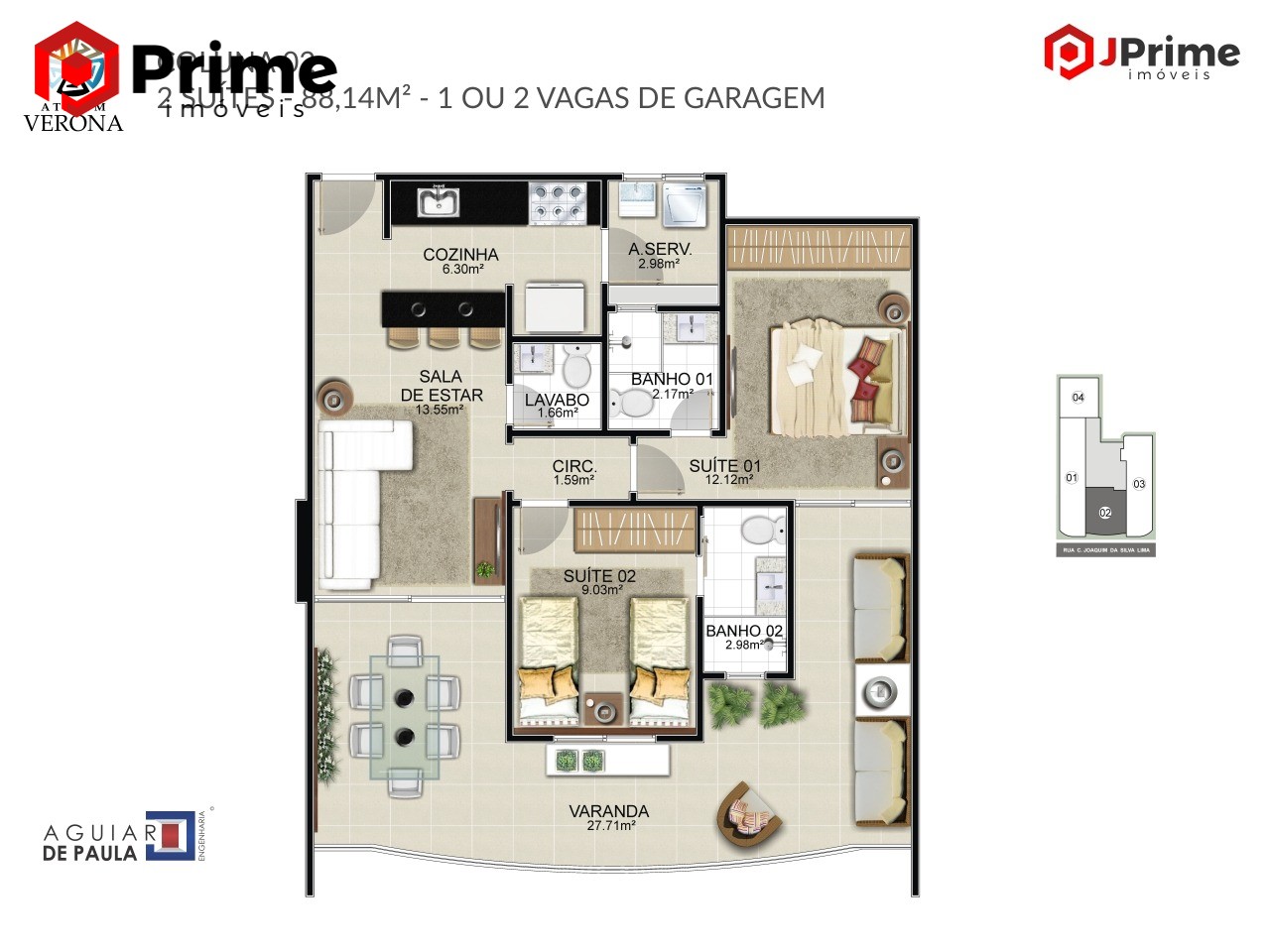 Apartamento à venda com 2 quartos, 89m² - Foto 21