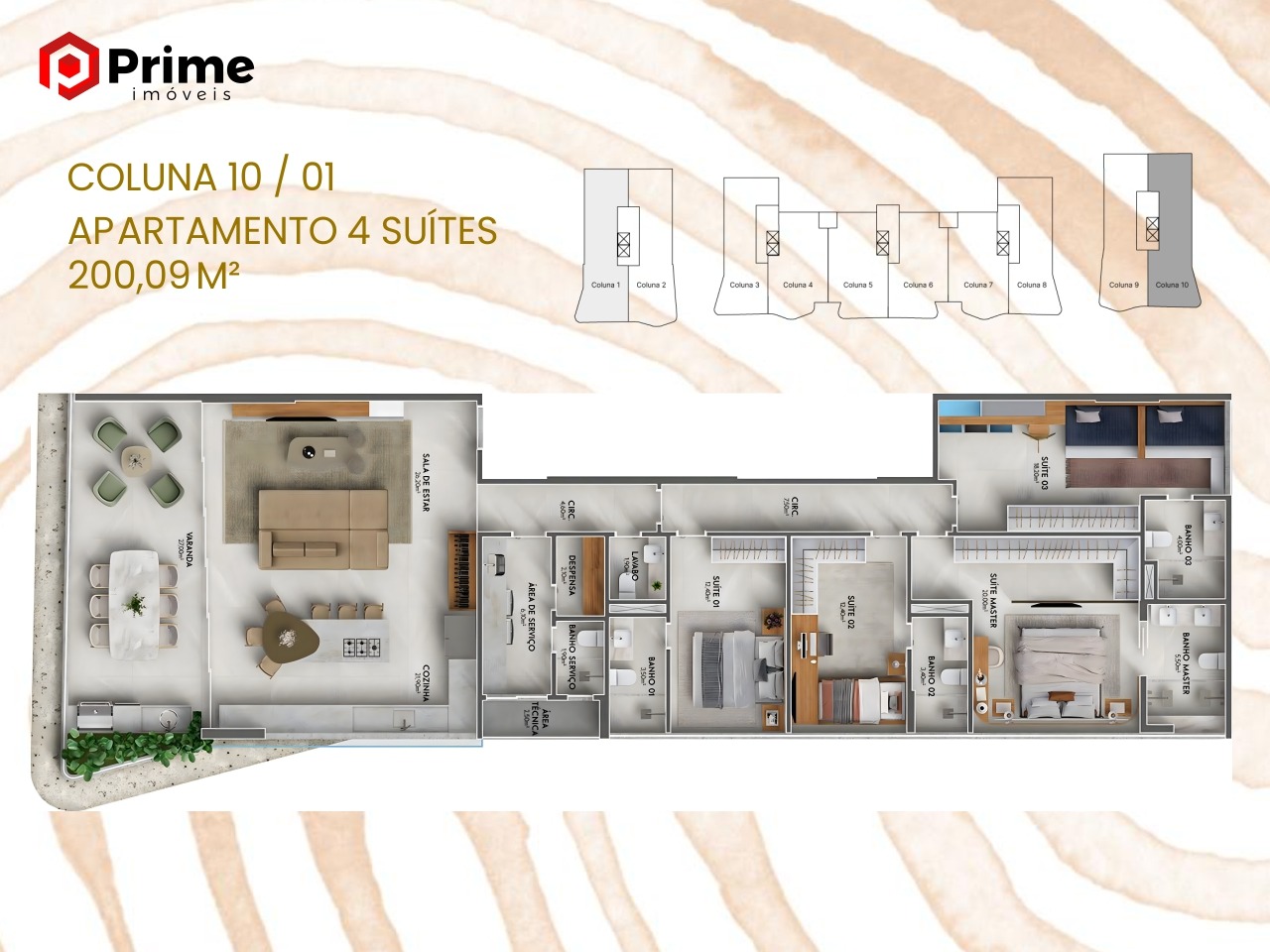 Apartamento à venda com 4 quartos, 200m² - Foto 33