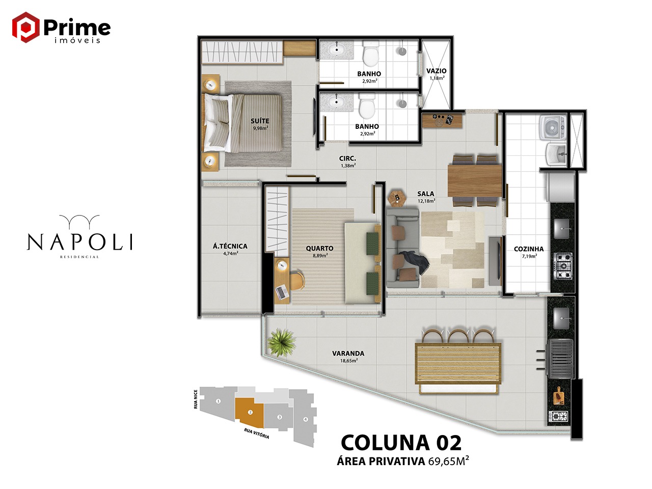 Apartamento à venda com 2 quartos, 69m² - Foto 20