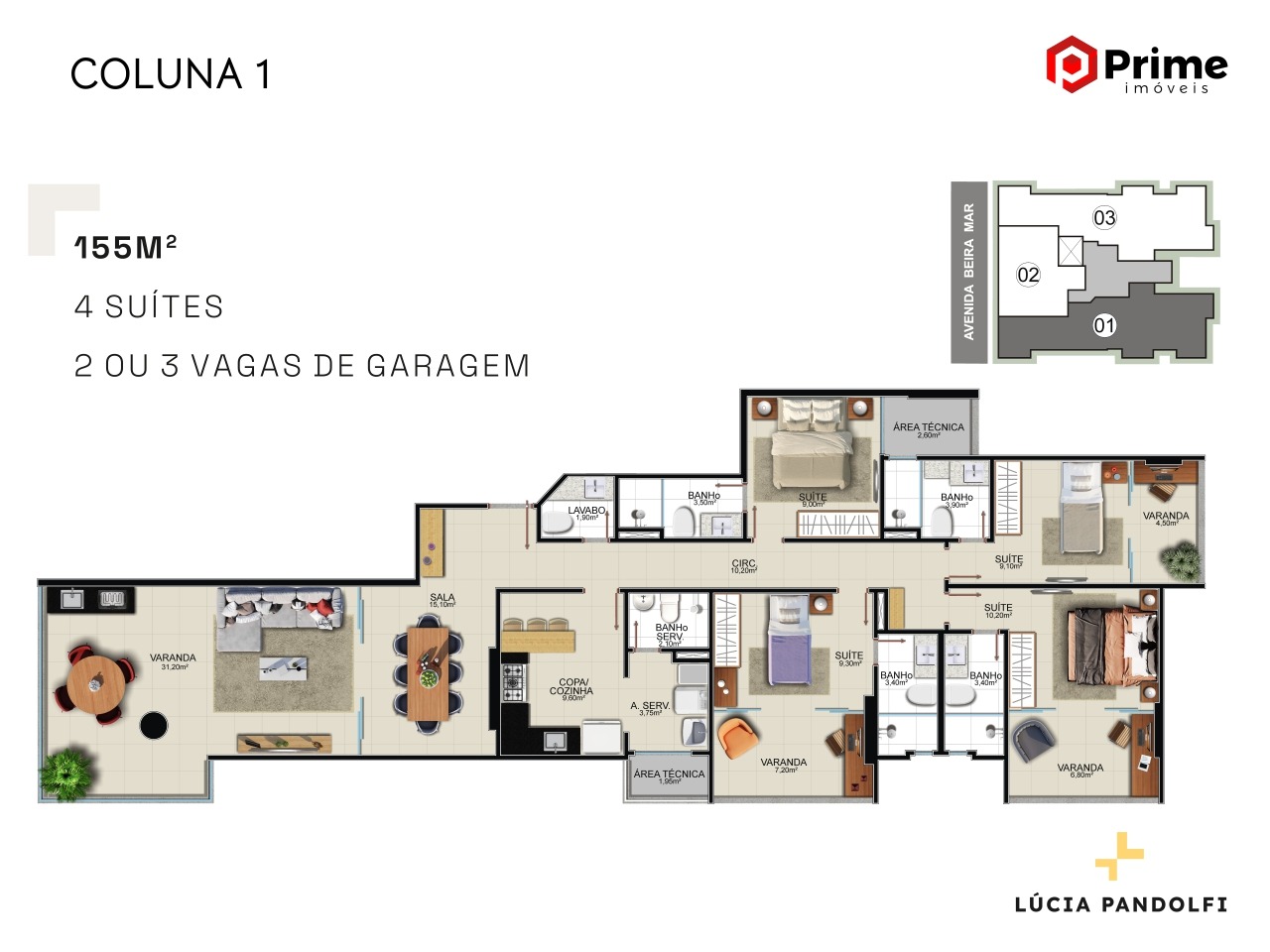 Apartamento, 4 quartos, 155 m² - Foto 23