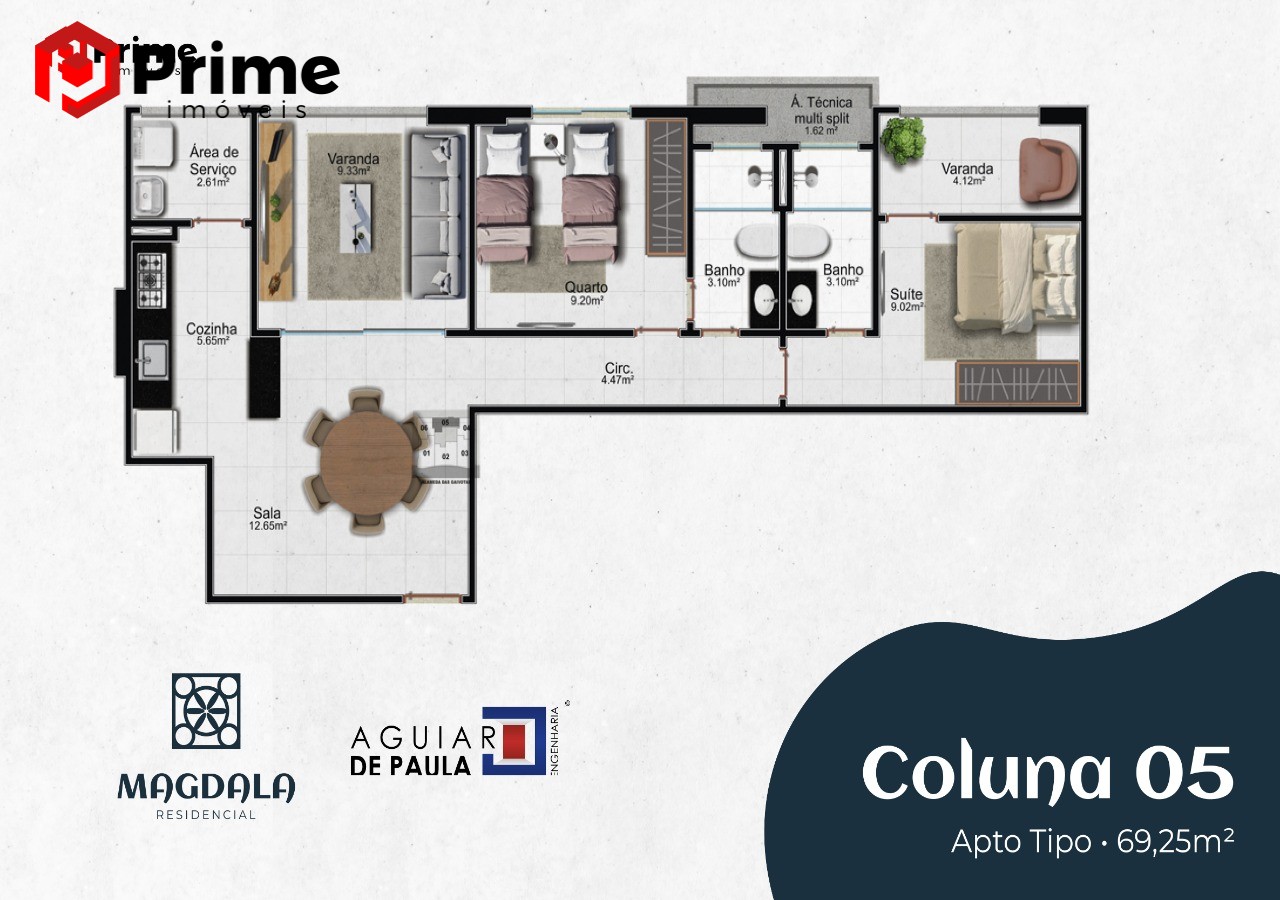 Apartamento, 2 quartos, 69 m² - Foto 4