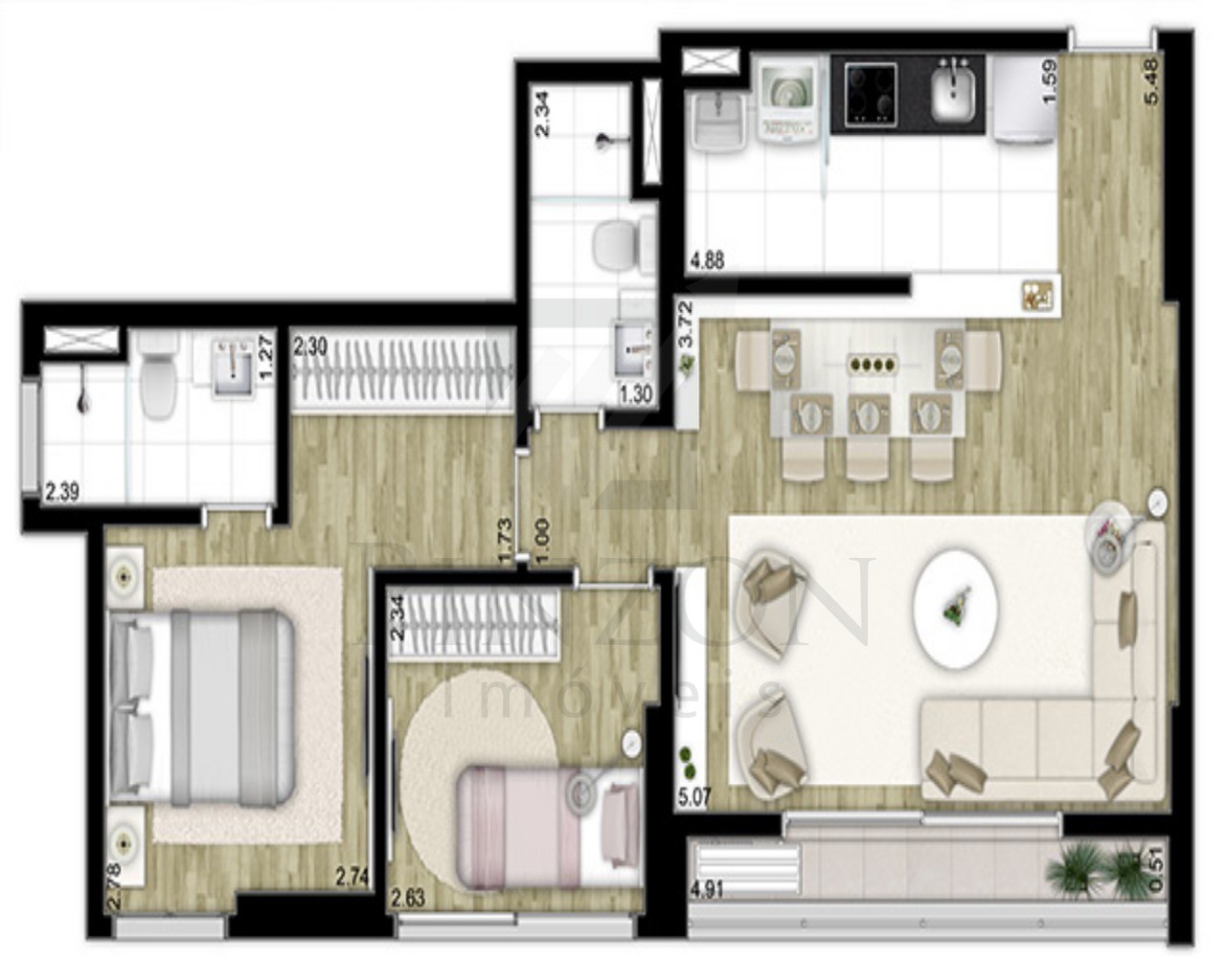 Apartamento à venda com 2 quartos, 65m² - Foto 16