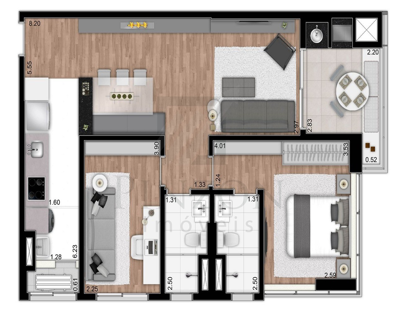 Apartamento à venda com 2 quartos, 65m² - Foto 27