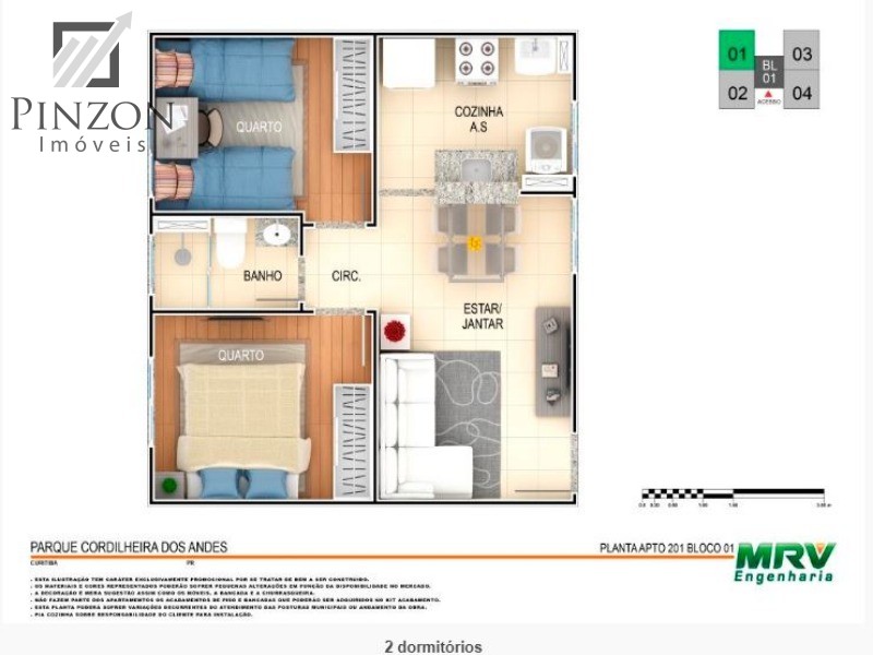 Apartamento à venda com 2 quartos, 46m² - Foto 13