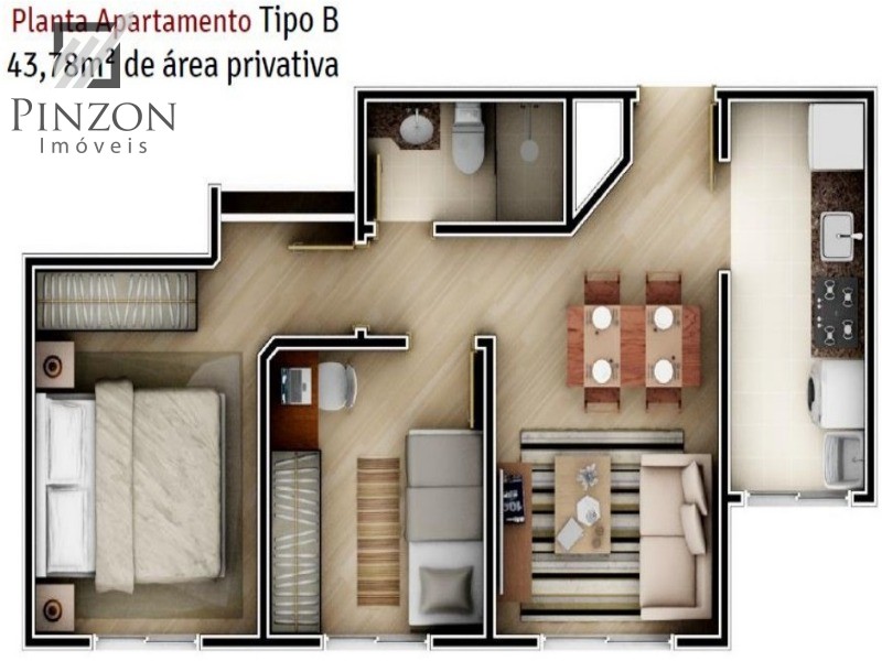 Apartamento à venda com 2 quartos, 44m² - Foto 25