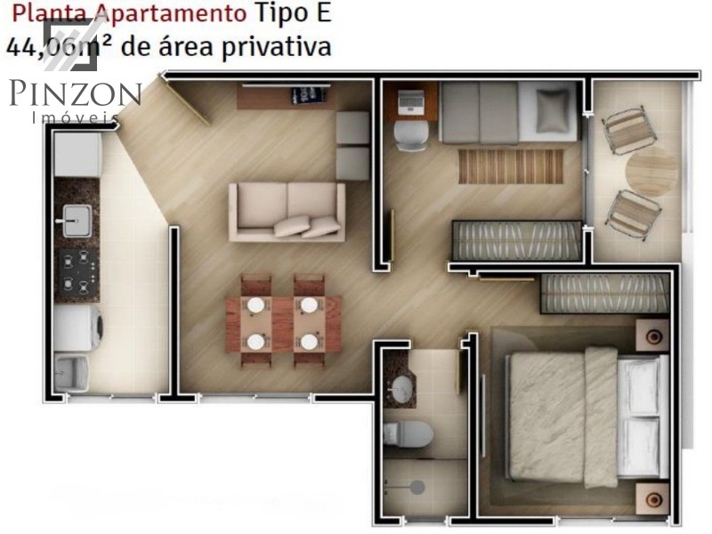 Apartamento à venda com 2 quartos, 44m² - Foto 27