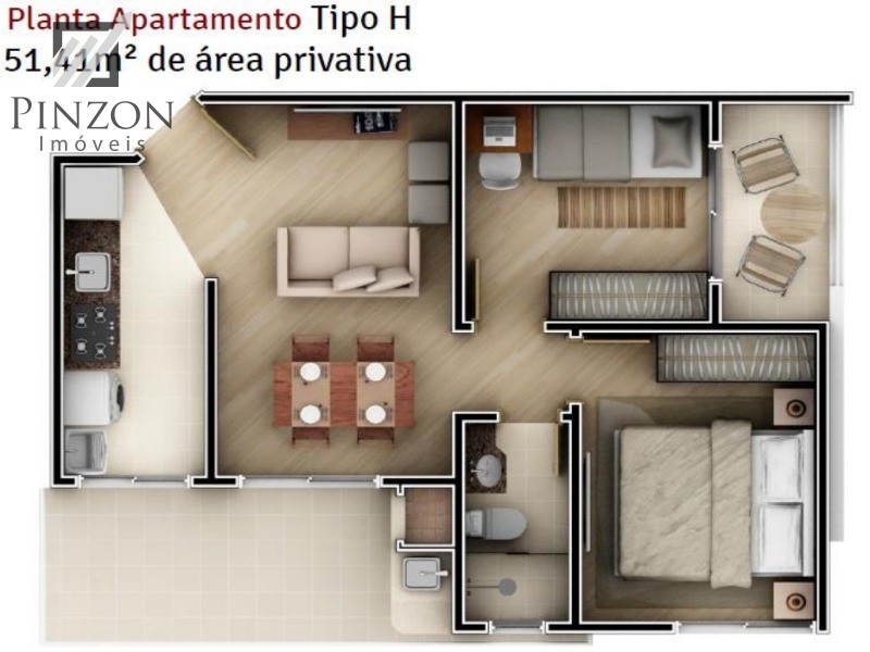 Apartamento à venda com 2 quartos, 44m² - Foto 29