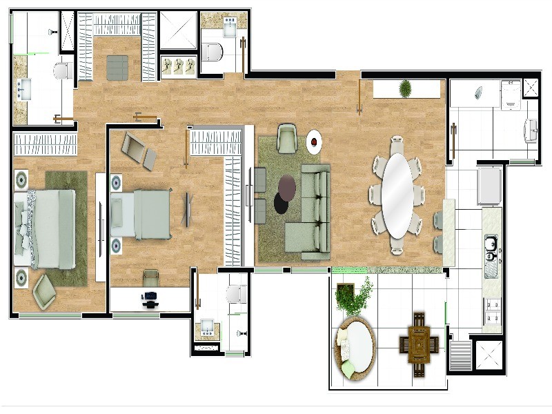 Apartamento, 3 quartos, 103 m² - Foto 13