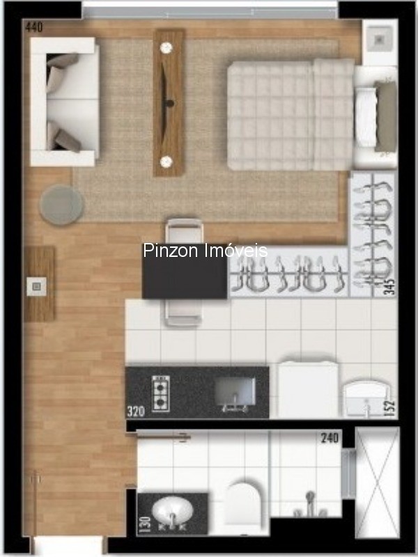 Apartamento à venda com 1 quarto, 31m² - Foto 21