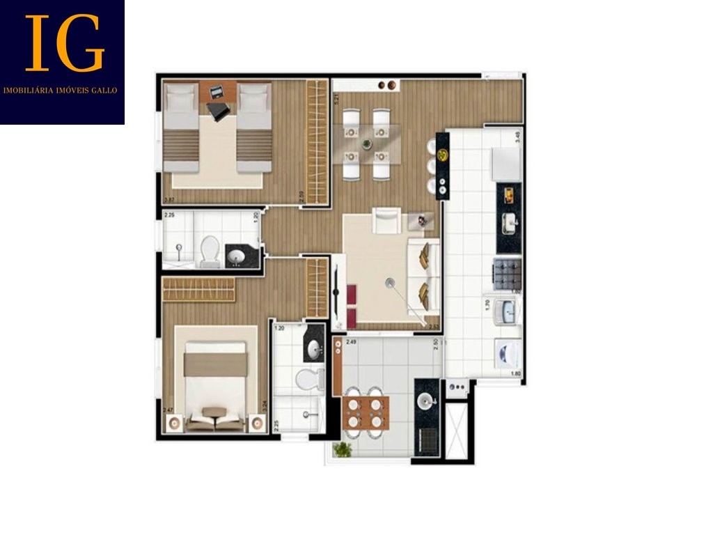 Apartamento à venda com 2 quartos, 66m² - Foto 28