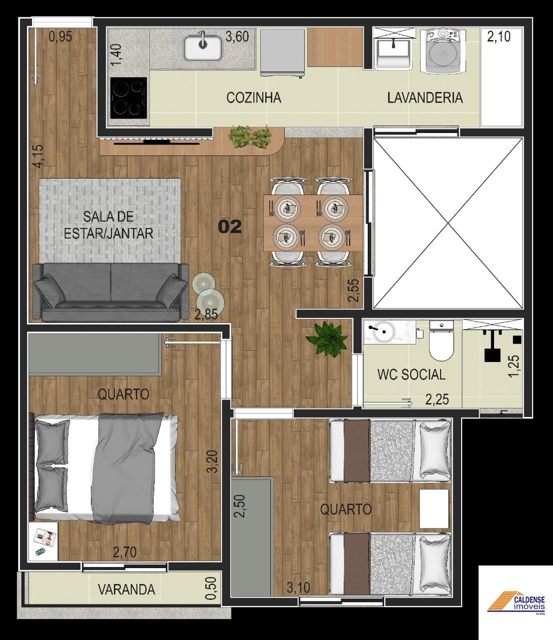 Apartamento à venda com 2 quartos, 50m² - Foto 5