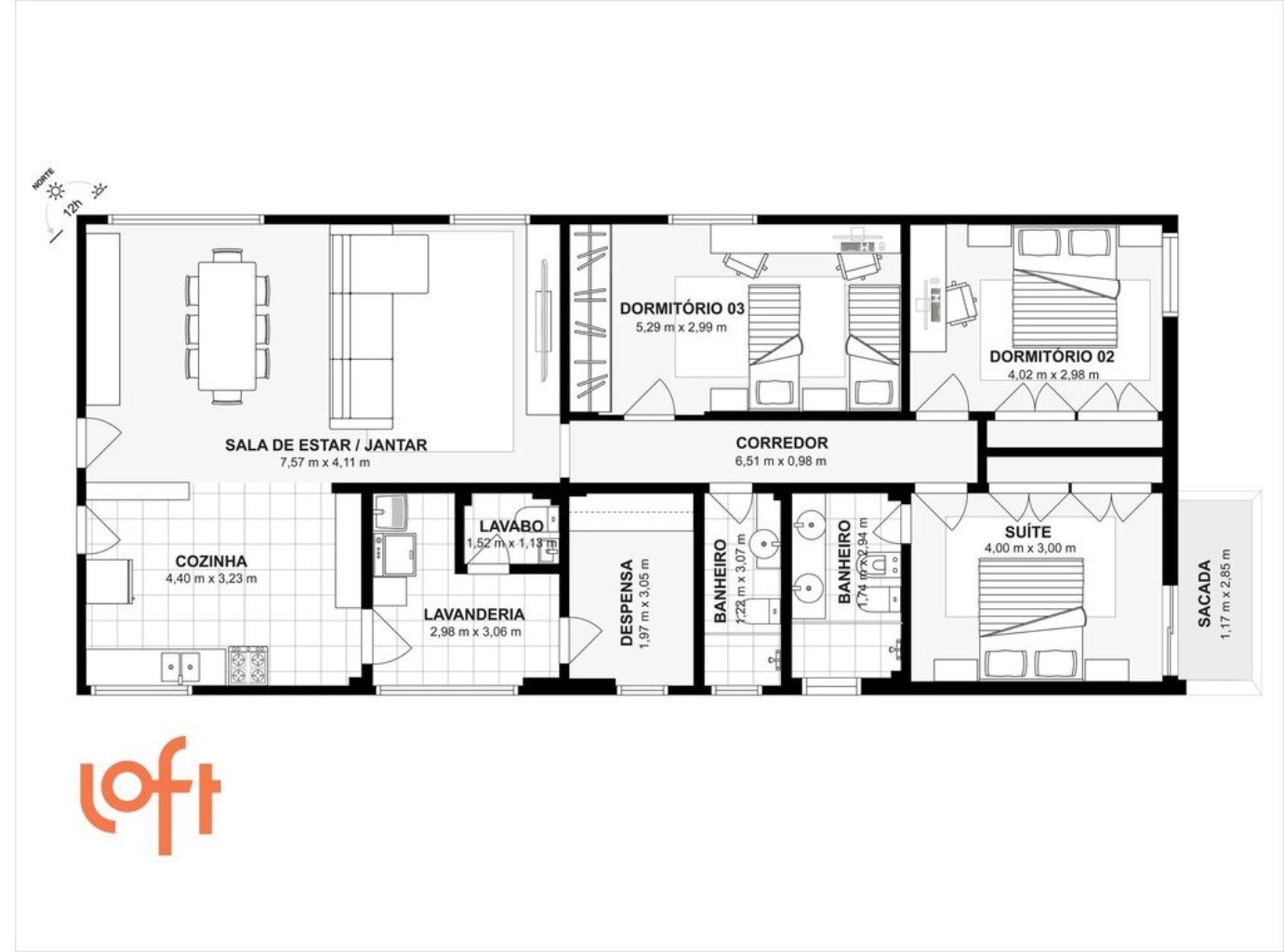 Apartamento à venda com 3 quartos, 140m² - Foto 57