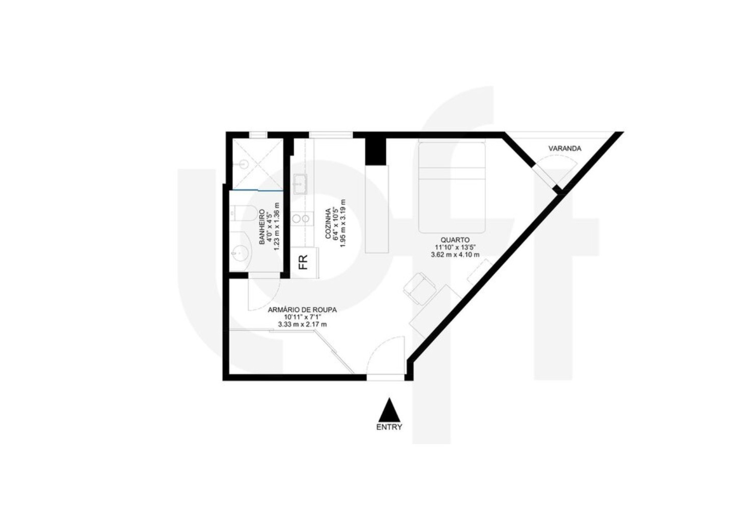 Apartamento, 1 quarto, 37 m² - Foto 29