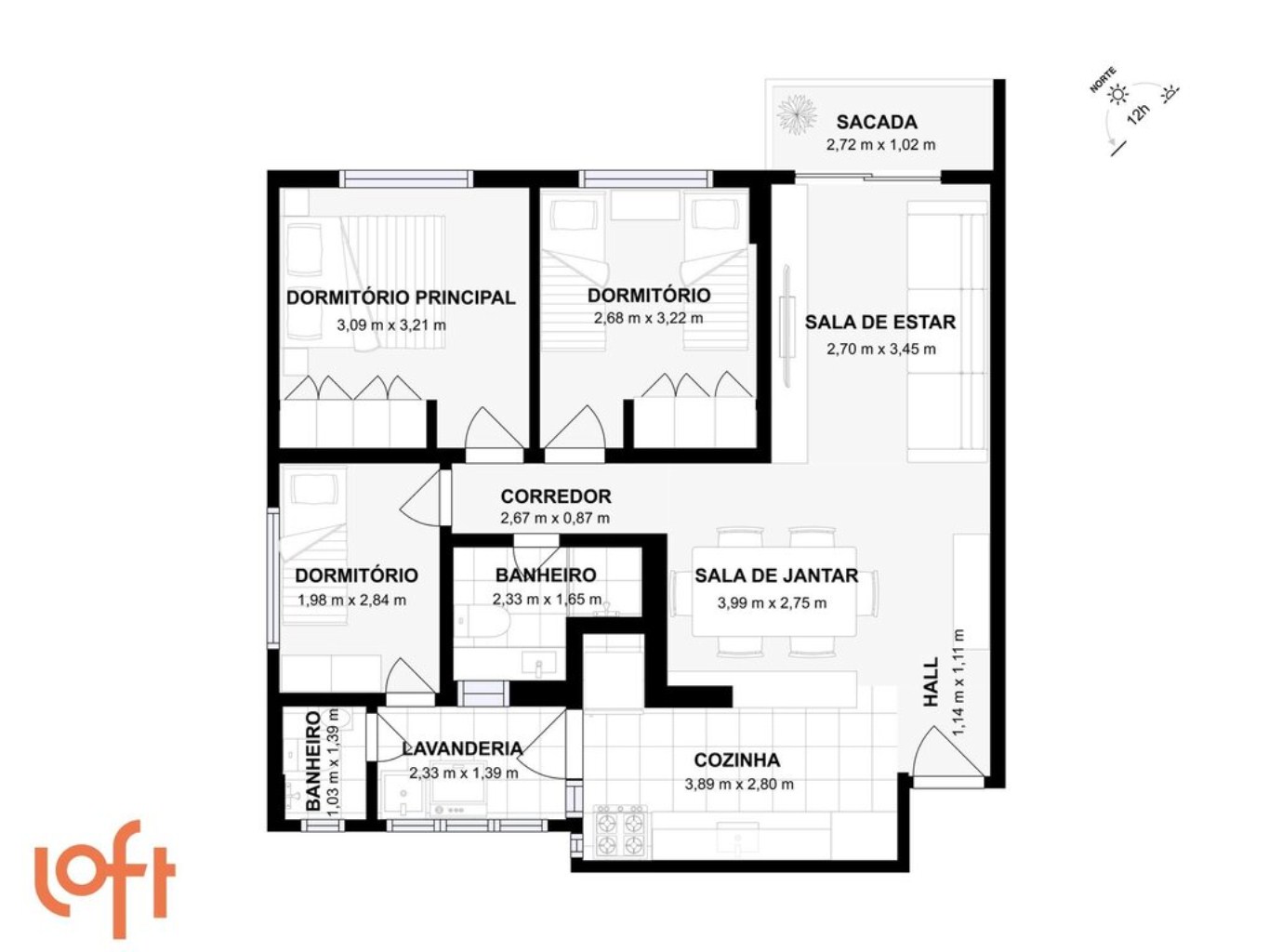 Apartamento à venda com 3 quartos, 76m² - Foto 44