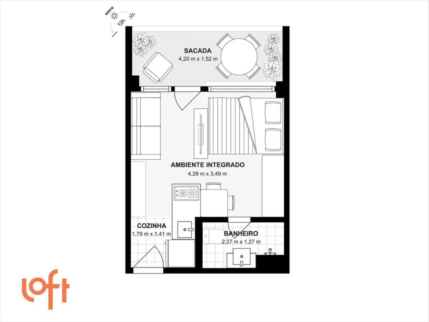 Apartamento à venda com 1 quarto, 30m² - Foto 34