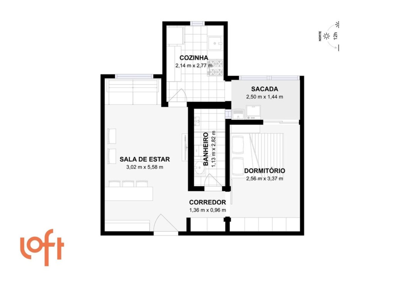 Apartamento, 1 quarto, 46 m² - Foto 43