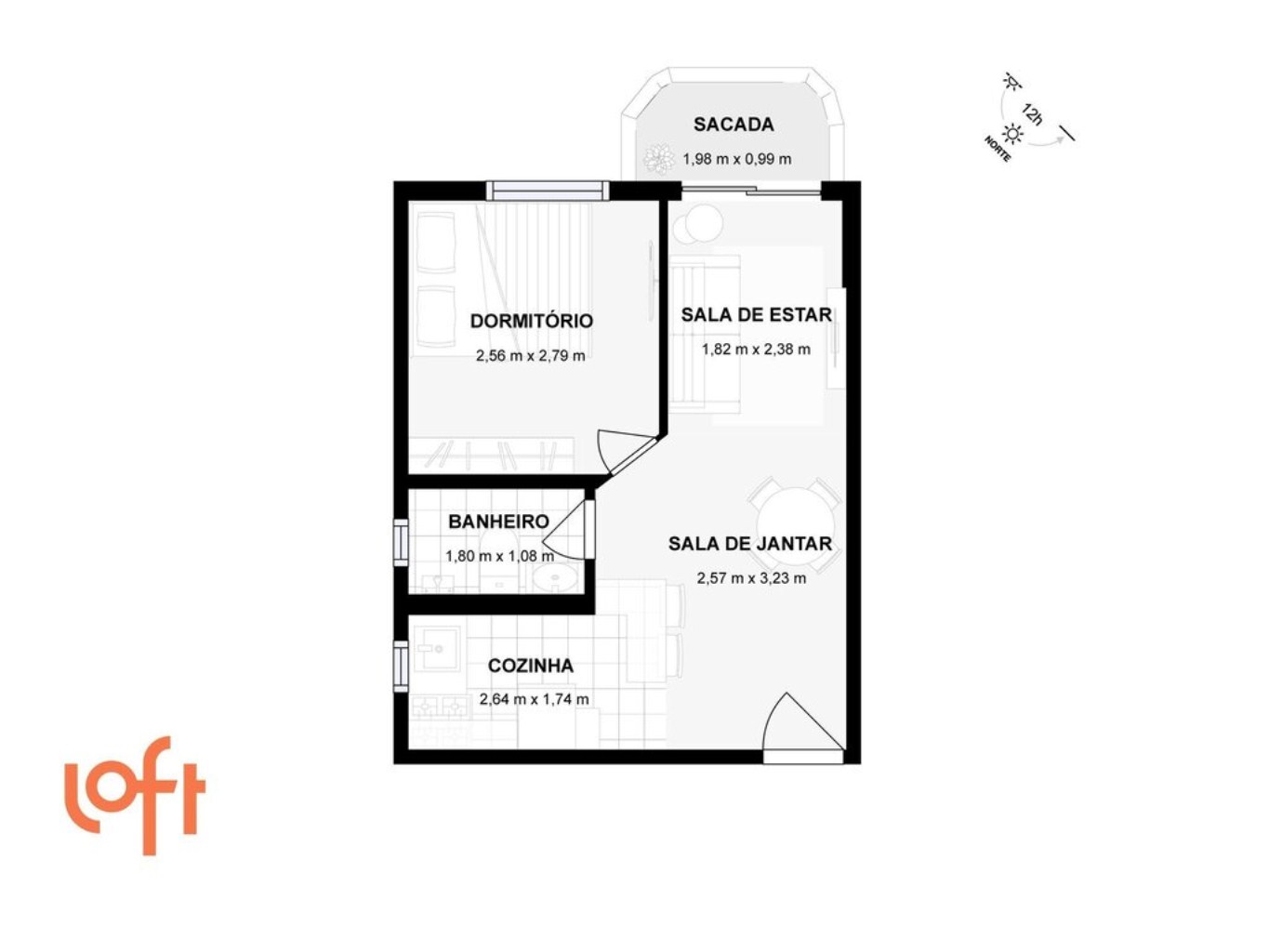 Apartamento à venda com 1 quarto, 28m² - Foto 24