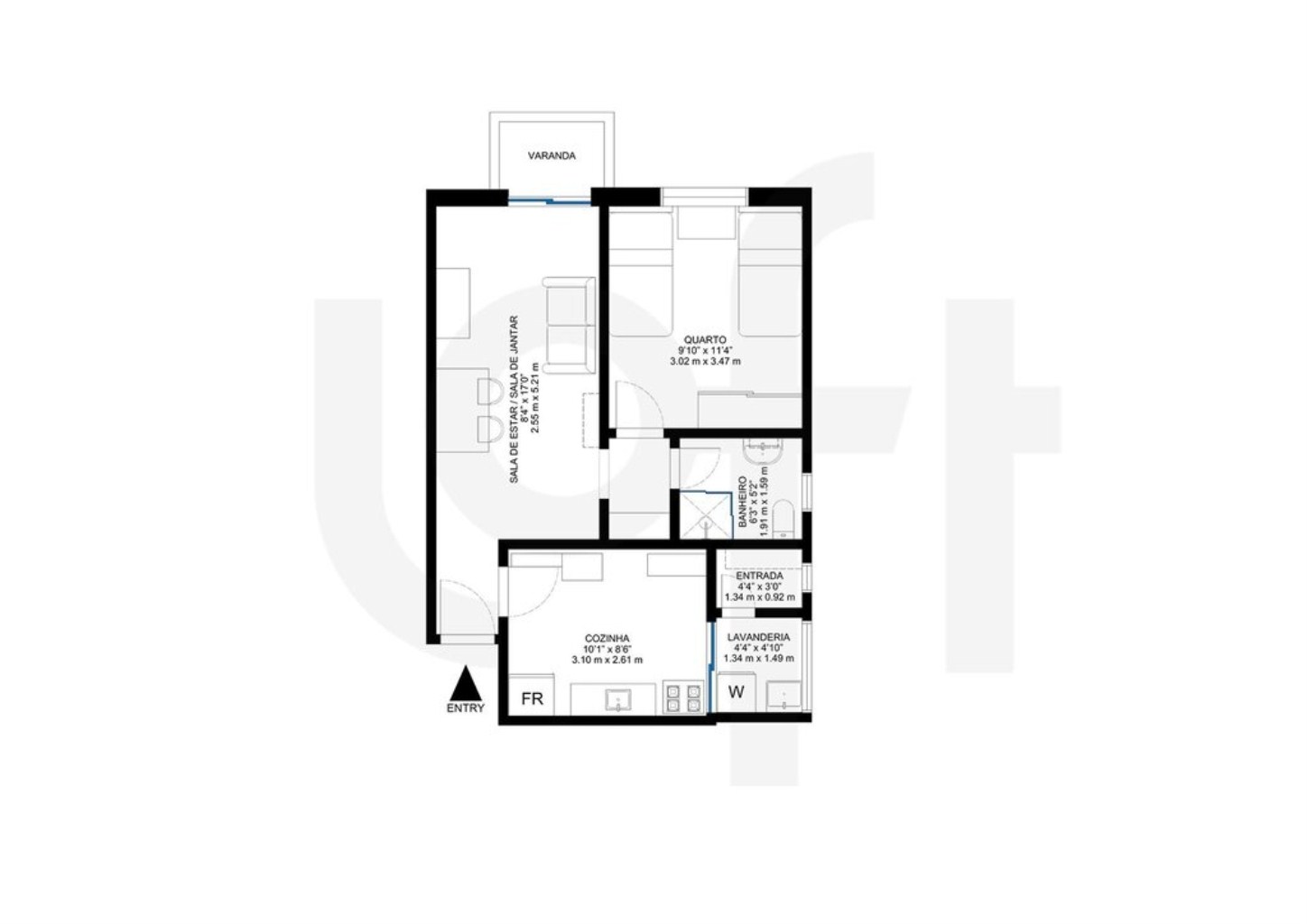 Apartamento, 1 quarto, 51 m² - Foto 38