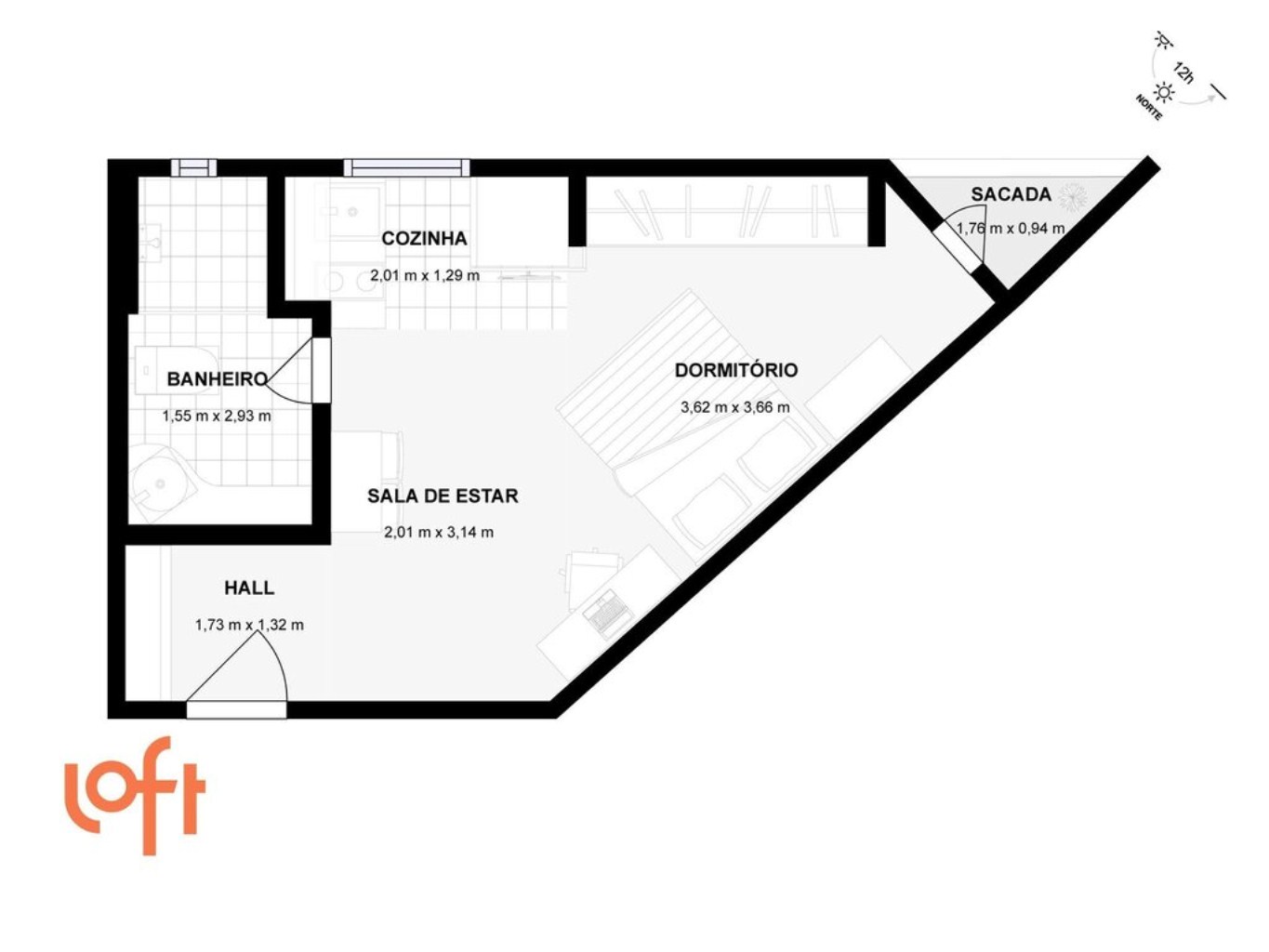 Apartamento, 1 quarto, 34 m² - Foto 31