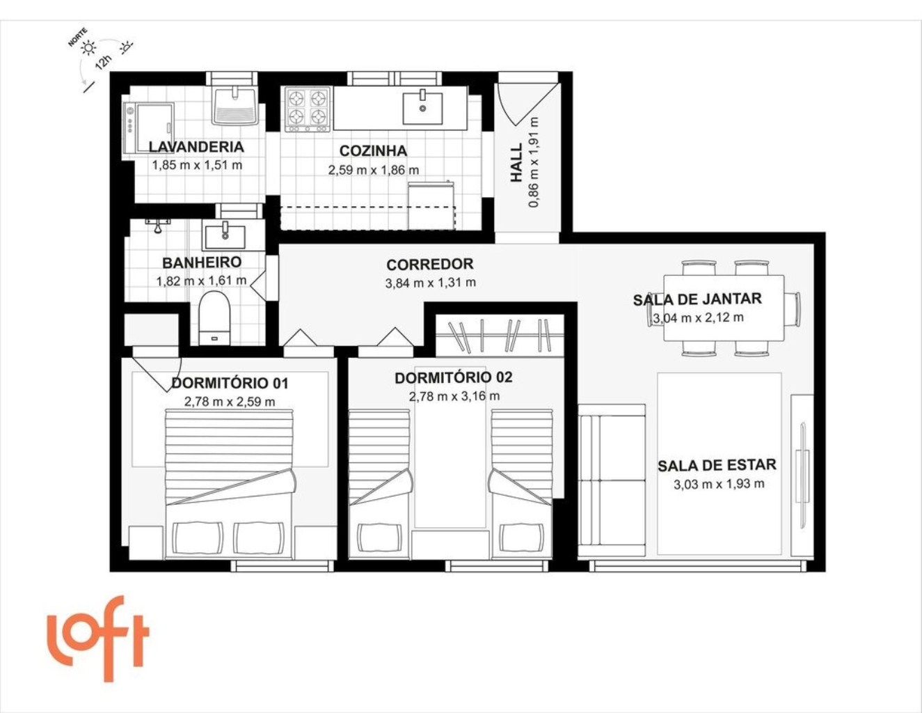 Apartamento à venda com 2 quartos, 51m² - Foto 36